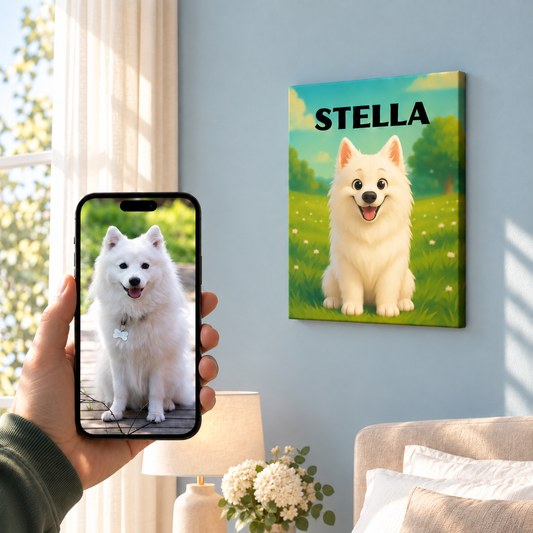 Pixar Cartoon Style - Custom Pet Canvas