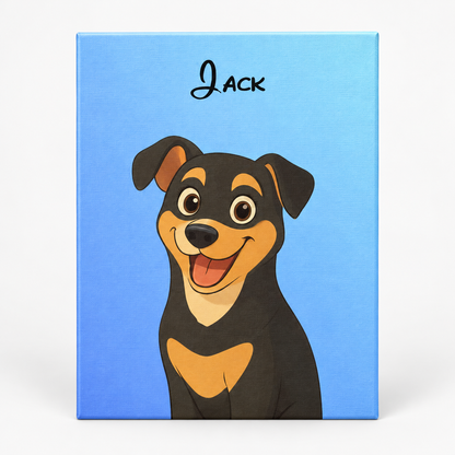 Disney Cartoon Style - Custom Pet Canvas
