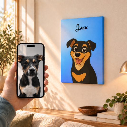 Disney Cartoon Style - Custom Pet Canvas