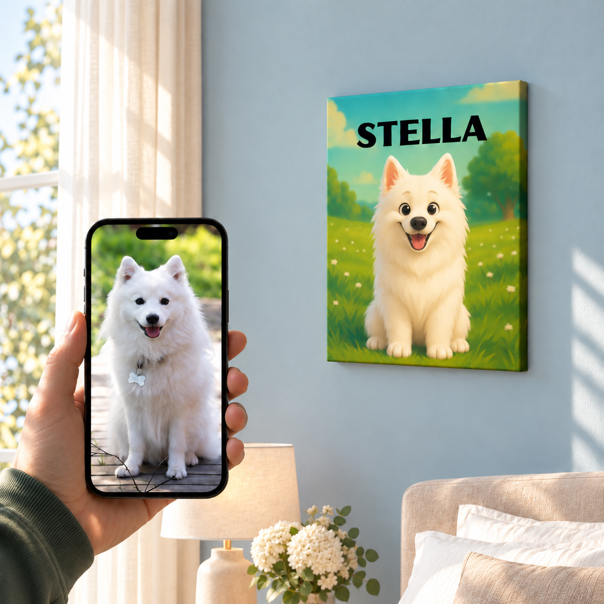 Pixar Cartoon Style - Custom Pet Canvas