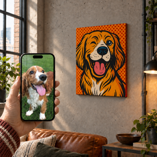 Comic Book Style - Custom Pet Canvas