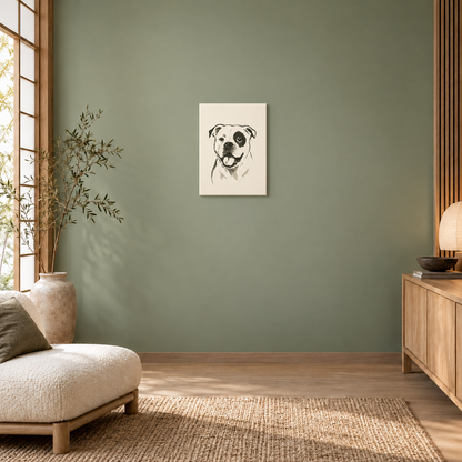 Japanese Sumi-e Style - Custom Pet Canvas